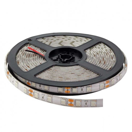 Banda led SMD 5050 Optonica, albastra, 14.4W/m, 1000lm/m, 60 leduri/m, 12V, IP54