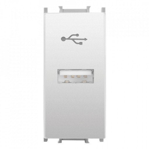 Conector USB transfer 1 modul, alb, Thea Panasonic [1]- savelectro.ro