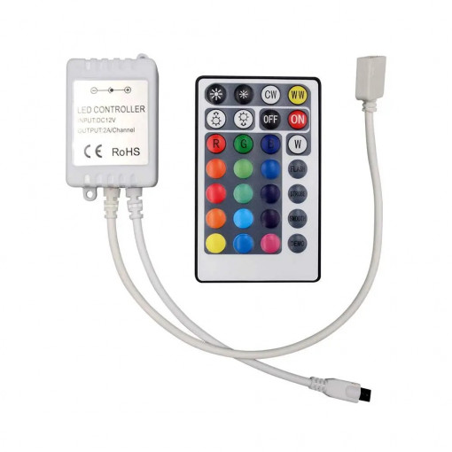 Controller banda led RGB+CCT, 12-24V, 10A, V-TAC