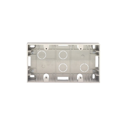 Doza dubla montaj aplicat, IP20, Argintiu, Panasonic Karre Plus 55 [1]- savelectro.ro