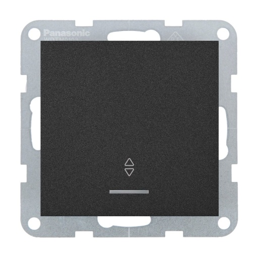 Intrerupator cap scara cu led 10A, IP20, Negru, Panasonic Karre Plus 55