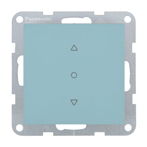 Intrerupator jaluzele 10A, IP20, Turcoaz, Panasonic Karre Plus 55 Soft Touch