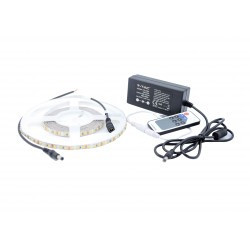 Kit Banda LED 3528 Alb Cald 120 leduri/metru 5 metri+ alimentare + controller [1]- savelectro.ro