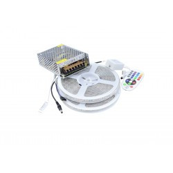 Kit Banda LED 5050 IP65 RGB 60 leduri/metru 10 metri+ alimentare + controller si telecomanda