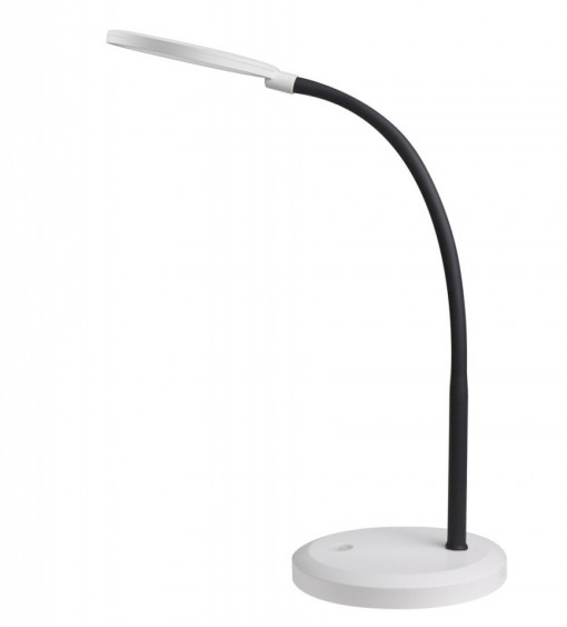 Lampa de birou LED Timothy 5429, cu intrerupator touch, 7.5W, 440lm, lumina neutra, neagra+alba, IP20, Rabalux