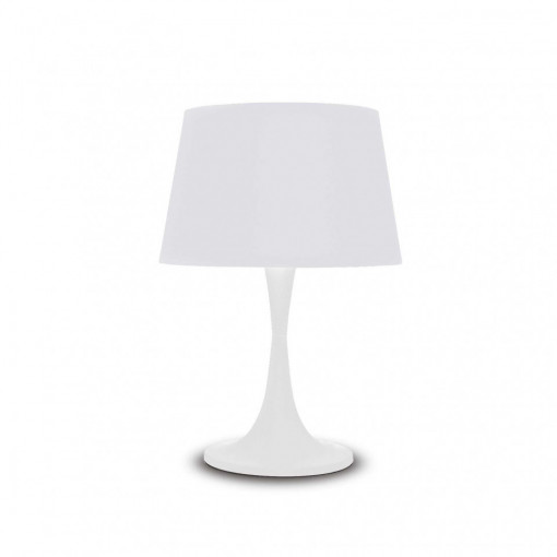 Lampa de birou LONDON TL1 BIG, metal, alb, 1 bec, dulie E27, 110448, Ideal Lux