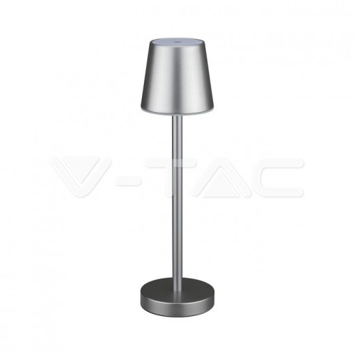 Lampa LED 10188-VT, dimabila, cu intrerupator, 3W, 80lm, lumina neutra, gri, IP20, V-TAC