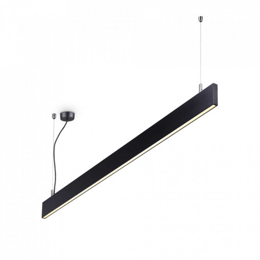 Lustra LED LINUS SP BK, negru, 34W, 3850 lm, lumina neutra (4000K), 268217, Ideal Lux