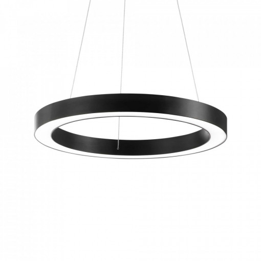 Lustra LED Oracle 222110, rotunda, 43W, 3850 lm, lumina calda, IP20, neagra, Ideal Lux