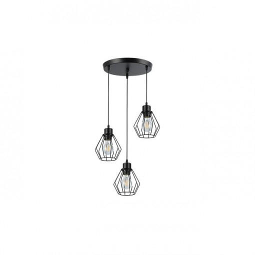 Lustra Otto, 3xE27, negru, Masterled