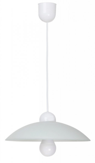 Pendul Cupola range, sticla, alb, 1 bec, dulie E27, 4615, Rabalux