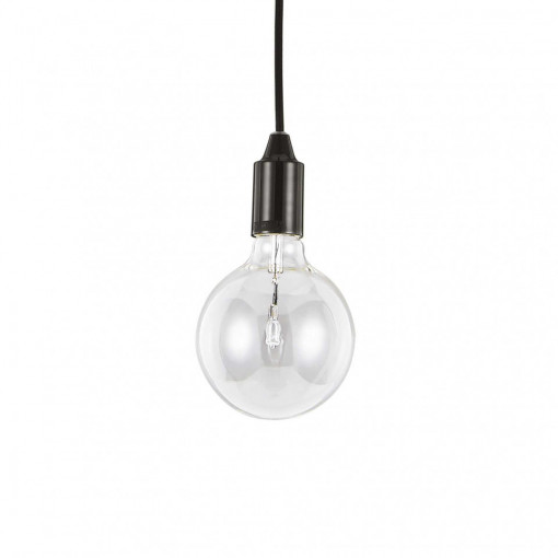 Pendul EDISON SP1, metal, negru, 1 bec, dulie E27, 113319, Ideal Lux