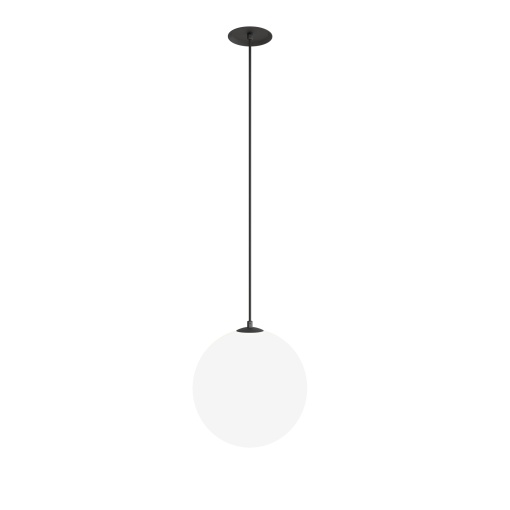 Pendul LED Luna P039PL-5W3K-20INS-B, 5W, 310lm, lumina calda, IP20, negru+alb, Maytoni