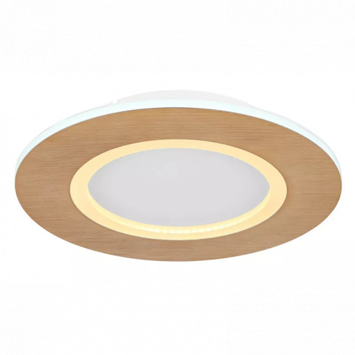 Plafoniera LED Clay 41767R, 23W, 1370lm, lumina calda+neutra+rece, IP20, maro+alba, Globo Lighting [1]- savelectro.ro