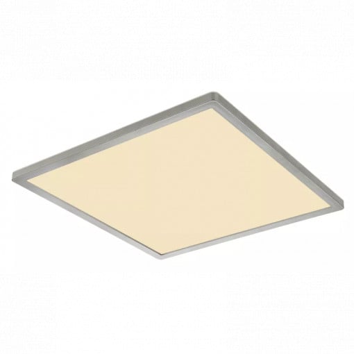 Plafoniera LED Sapana 41563-24N, 24W, 2300lm, lumina calda, IP44, alba+nichel, Globo Lighting