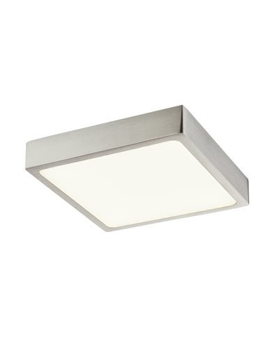 Plafoniera LED Vitos 12367-15, 15W, 1350lm, lumina neutra, IP20, argintie, Globo Lighting