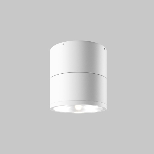 Plafoniera pentru exterior LED Spin O310CL-L12W3K, 12W, 1050lm, lumina calda, IP54, alba, Maytoni