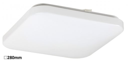 Plafoniera Rob LED, patrat, metal, alb, 1400 lm, lumina neutra (4000K), 2286, Rabalux