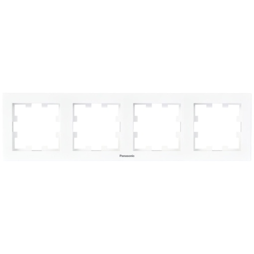 Rama 4 module orizontala, IP20, Alb, Panasonic Karre Plus 55