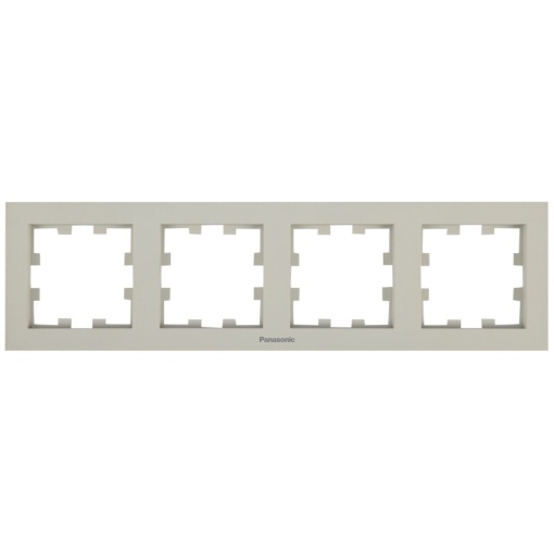 Rama 4 module orizontala, IP20, Sandstone, Panasonic Karre Plus 55 Soft Touch