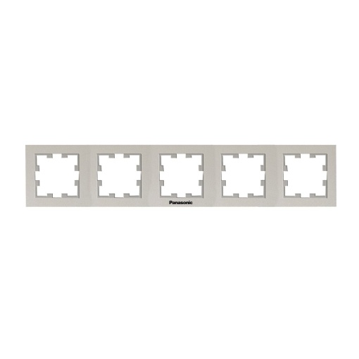 Rama 5 module orizontala, IP20, Bronz, Panasonic Karre Plus 55 [1]- savelectro.ro