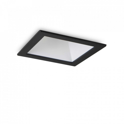 Spot incastrabil LED GAME patrat, negru, alb, 11W, 1000 lm, lumina calda (3000K), 192406, Ideal Lux