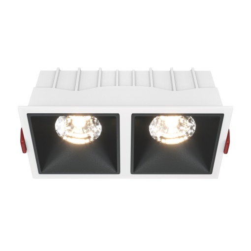 Spot LED 30W Incastrat, Dimabil, Maytoni, 2100lm, Lumina Calda (3000K), Alb+Negru
