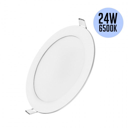 Spot LED BP01-32430, rotund, incastrat, 24W, 1840lm, lumina rece, IP20, alb, Braytron