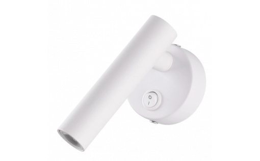 Spot LED de perete Optonica WL2-A6, 2W, lumina neutra(4200 K), cu intrerupator si USB, alb, IP20