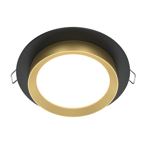 Spot LED Hoop incastrat 1xGX53, IP20, negru+auriu, rotund, Maytoni [1]- savelectro.ro