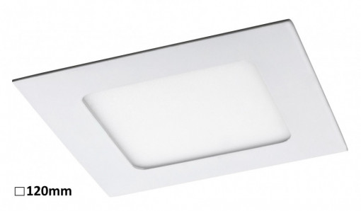 Spot LED Lois 5577-RAB, patrat, 6W, 350lm, lumina neutra, IP20, alb mat+crom, Rabalux