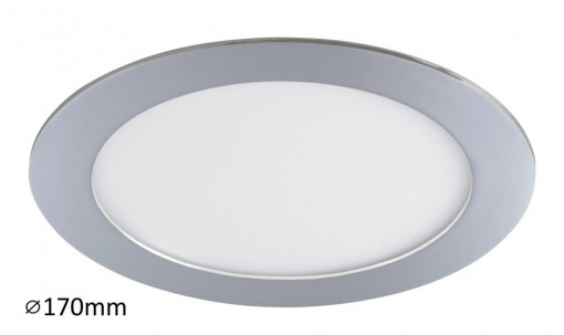 Spot LED Lois 5585-RAB, rotund, 12W, 800lm, lumina neutra, IP20, crom, Rabalux