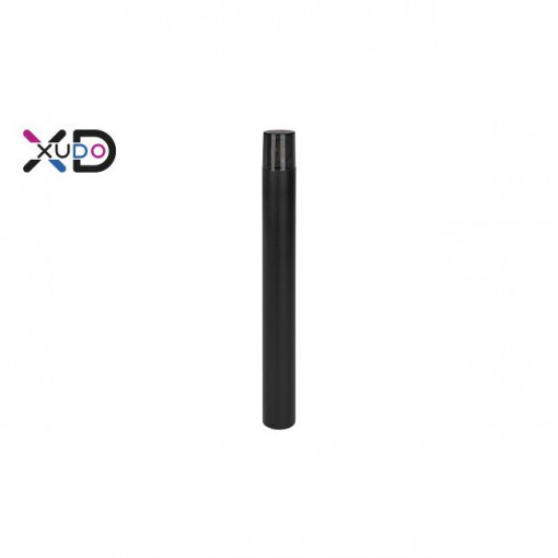 Stalp pentru exterior Xudo, 80 cm, rotund, 1xE27, negru+fumuriu