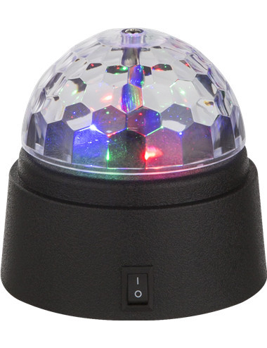Veioza LED Disco 28014, RGB, cu intrerupator, 0.06W, multicolora+neagra, IP20, Globo [1]- savelectro.ro