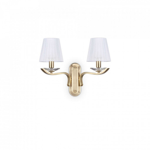 Aplica PEGASO AP2, metal, textil, otel satinat, 2 becuri, dulie E14, 197708, Ideal Lux