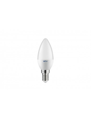 Bec LED 6W(40W) GTV, E14, 470 lm, lumina neutra (4000 K), clasa energetica F