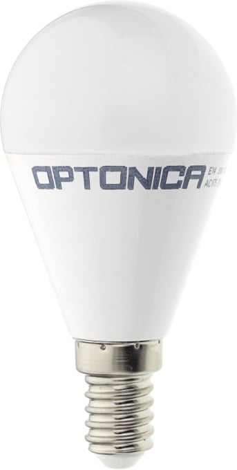 Bec led 8W (54 W) ,Optonica, sferic, E14,710 lm, Lumina Rece (6000 K), Clasa Energetica F