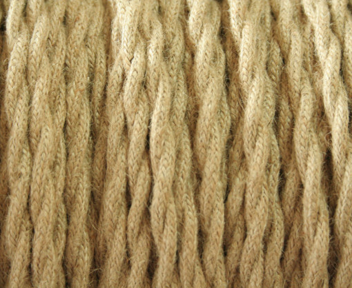 Cablu Textil Rasucit Iuta 2x0,75