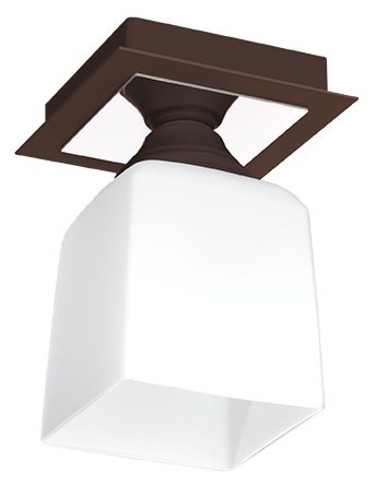 Corp de iluminat plafon IBIZA Wenge, design minimalist-clasic, 1 dulie E14