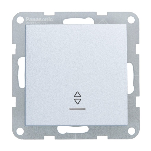 Intrerupator cap scara cu led 10A, IP20, Argintiu, Panasonic Karre Plus 55