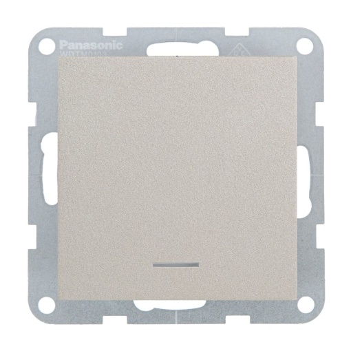 Intrerupator cu led 10A, IP20, Bronz, Panasonic Karre Plus 55