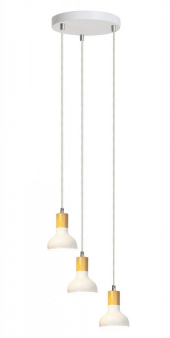 Pendul Holly LED, metal, alb, 3 becuri, dulie E14, 5949, Rabalux