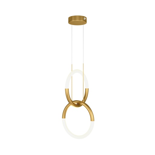 Pendul LED Node MOD165PL-L18G3K, 18W, 1200lm, lumina calda, IP20, auriu+alb, Maytoni