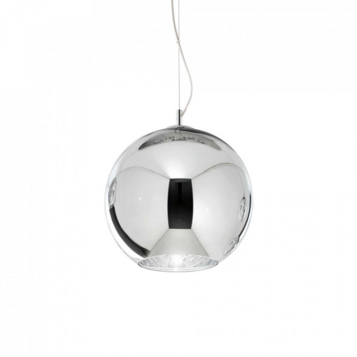 Pendul NEMO SP1 D20, metal, sticla, crom, 1 bec, dulie E27, 250304, Ideal Lux [1]- savelectro.ro