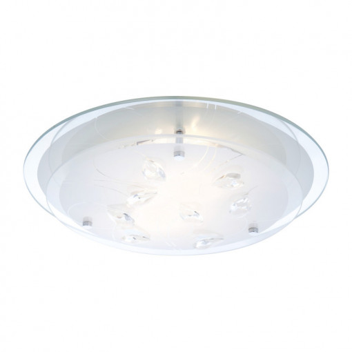 Plafoniera Brenda 40409-2, 2xE27, crom+transparenta, IP20, Globo Lighting