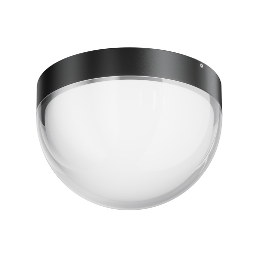 Plafoniera pentru exterior LED Mon O438CL-L12GF3K, 12W, 1100lm, lumina calda, IP65, grafit, Maytoni