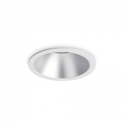 Spot LED Game 192284, rotund, incastrat, 11W, 1000lm, lumina calda, IP20, alb+argintiu, Ideal Lux [1]- savelectro.ro
