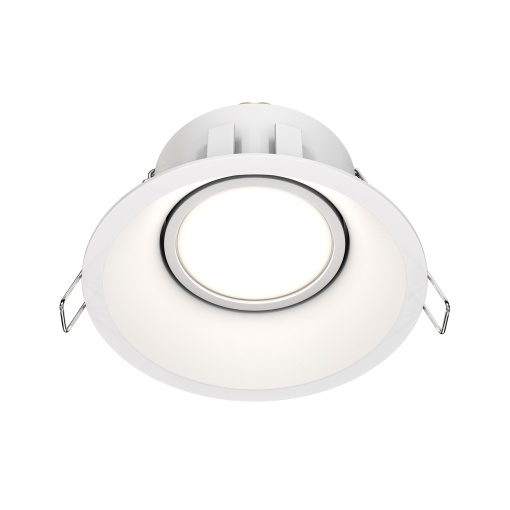 Spot LED incastrat Maytoni Dot 1xGU10, IP20, alb, aluminiu, 50W