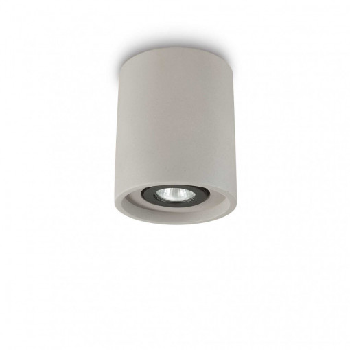 Spot OAK PL1 rotund, metal, gri, 1 bec, dulie GU10, 150437, Ideal Lux