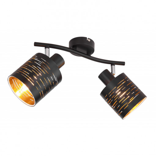 Spot Tunno 15342-2, 2xE14, negru, IP20, Globo Lighting